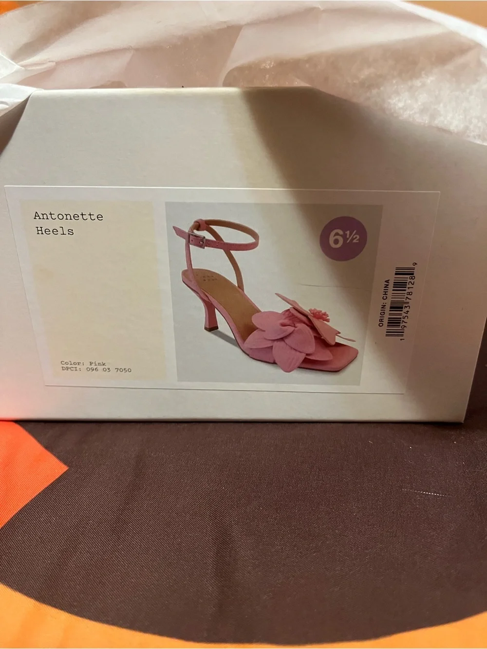 a new day Pink Floral Petal Ankle Strap Sandals